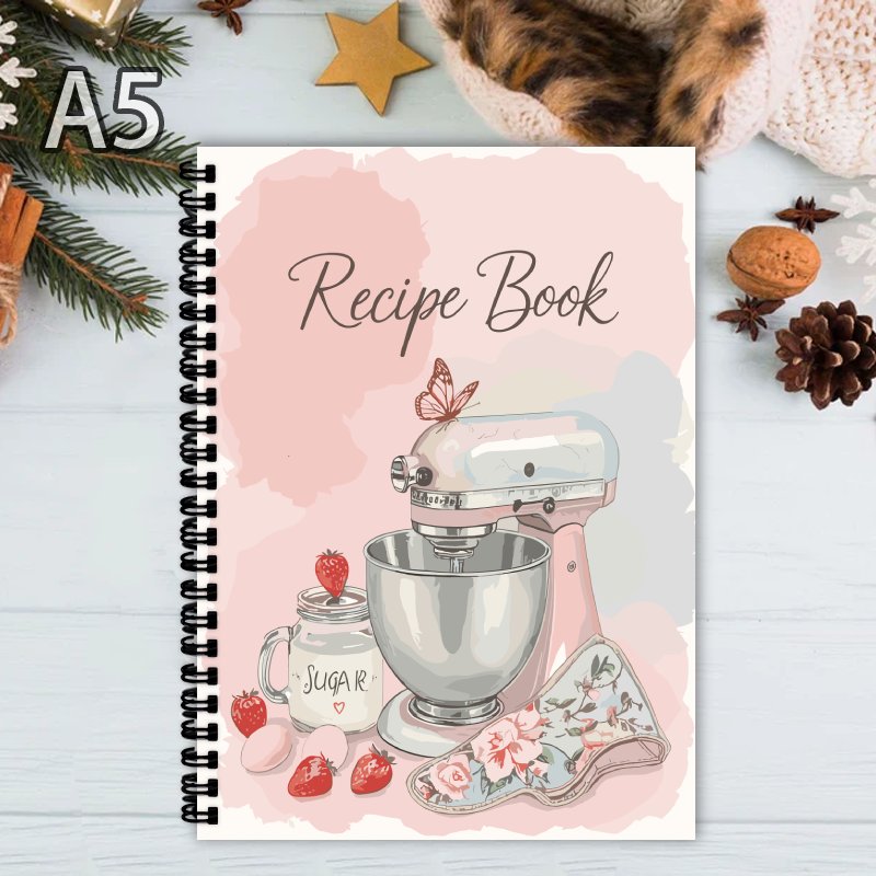 Meal Prep Book - Recepten-spiraalnotitieboekje, perfect voor kookliefhebbers, maaltijdplanner &