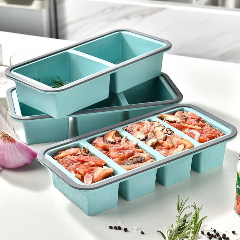 Meal Prep Freezer - Grote ijsblokjesvormpjes - Soep, siliconen vriesbak