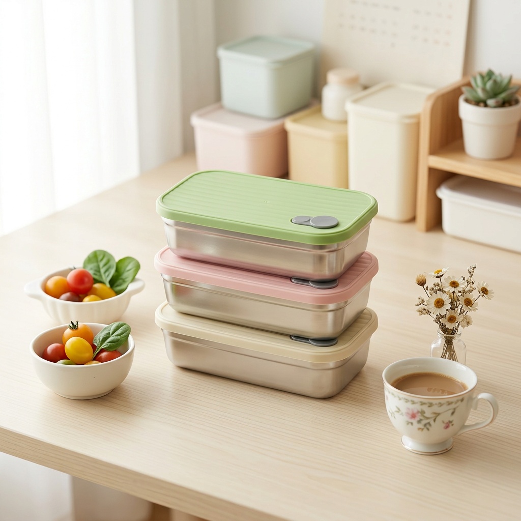 Meal Prep Recipes - RVS Bento Box Metalen Lunchbox Magnetronbestendige