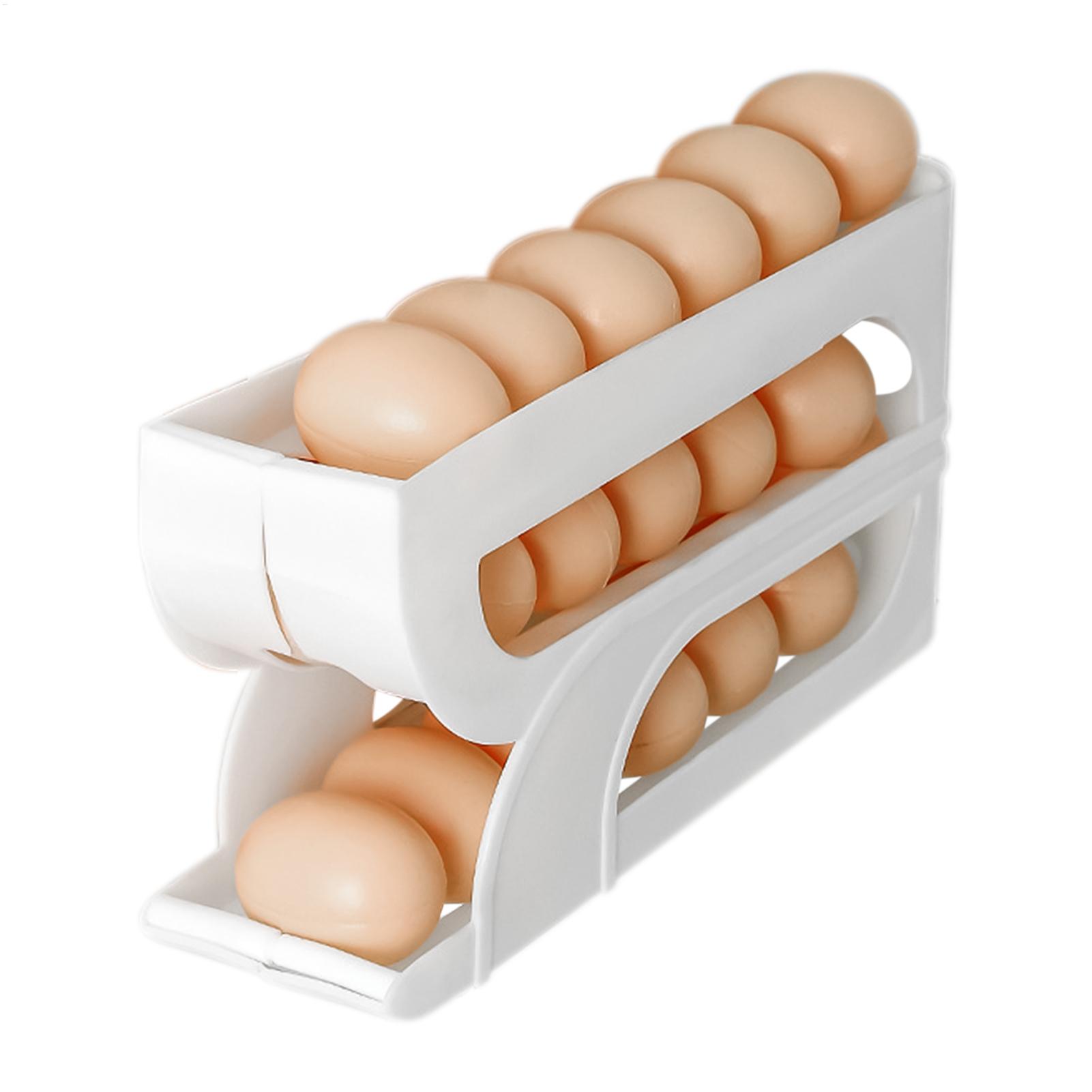 Meal Prep Recipes - Eierdispenser voor koelkast, 3 lagen, automatische