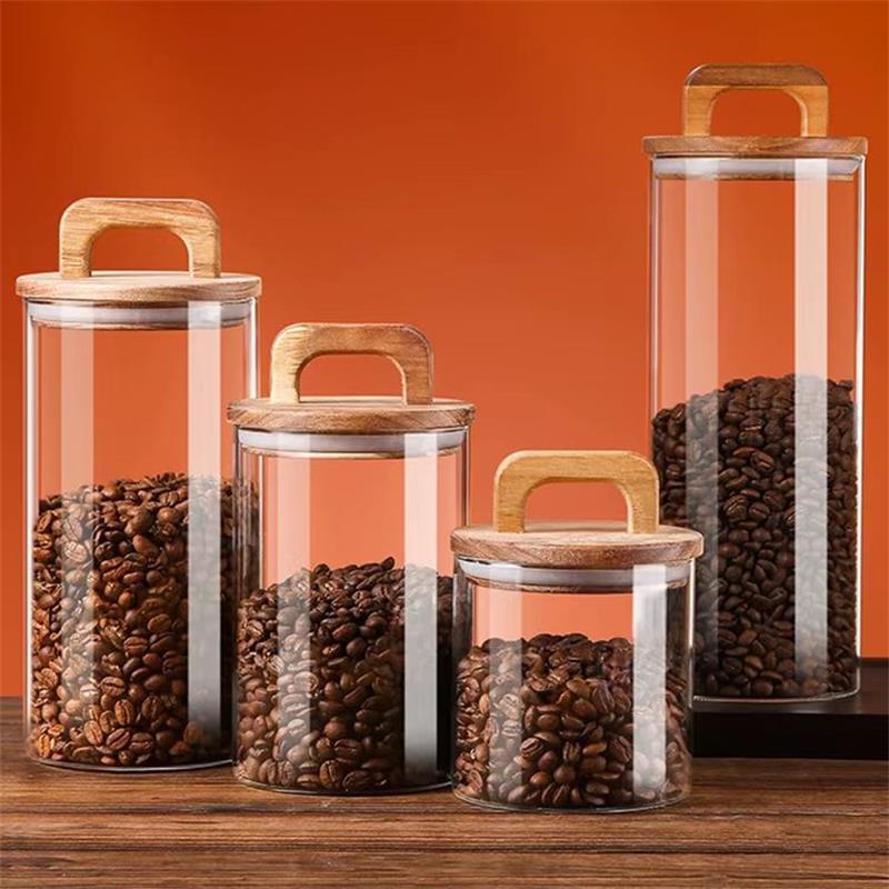 Meal Prep Glass Containers - Helderglazen pot met bamboe deksel Verzegelde