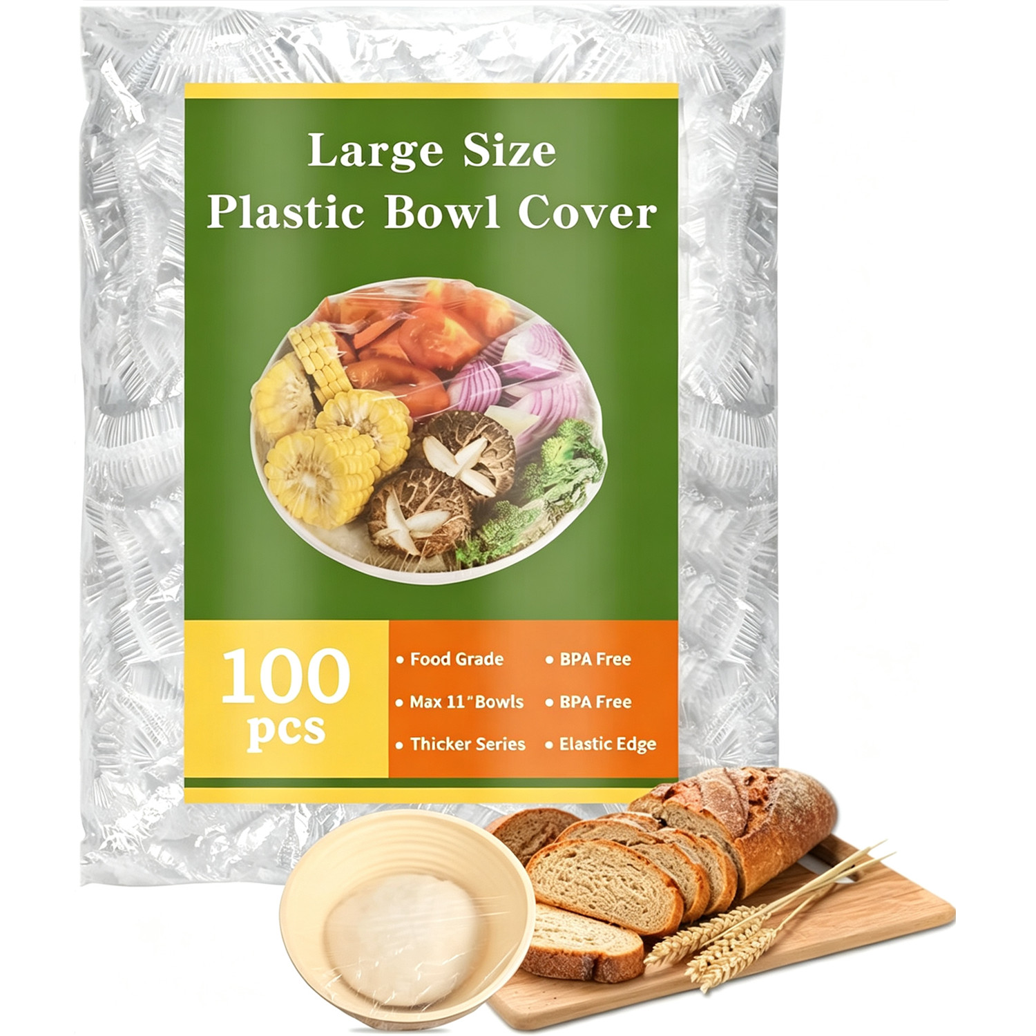 Meal Prep Recipes - 100 stuks Zuurdesembrood-rijsfolie, grote elastische herbruikbare