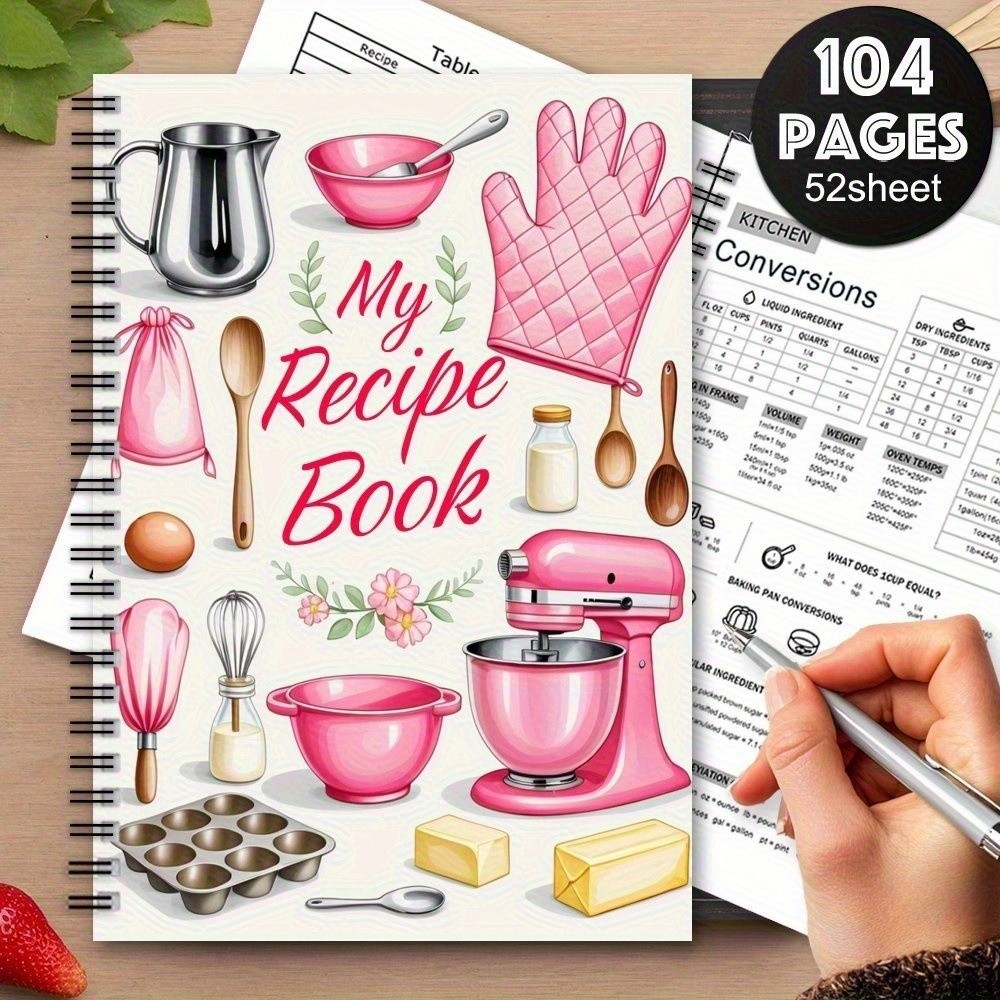 Meal Prep Book - Nieuw Cartoon Receptenboek Spiral Hardcover Leeg