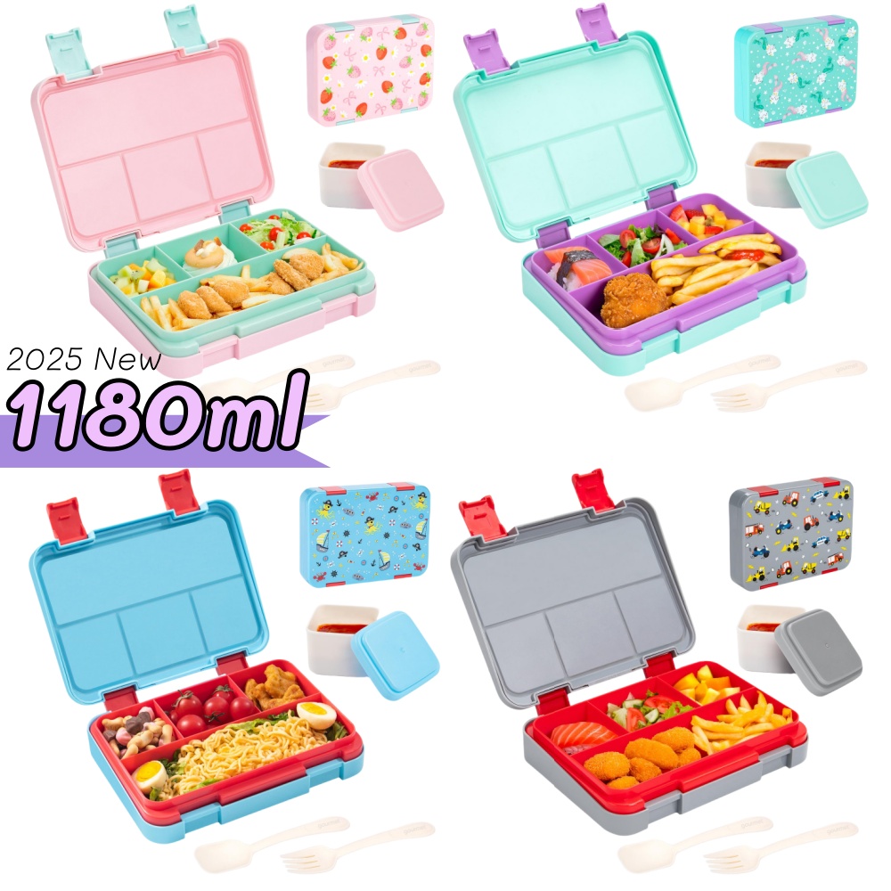 Meal Prep Recipes - 40oz Cartoon Patroon Bento Lunchbox Set