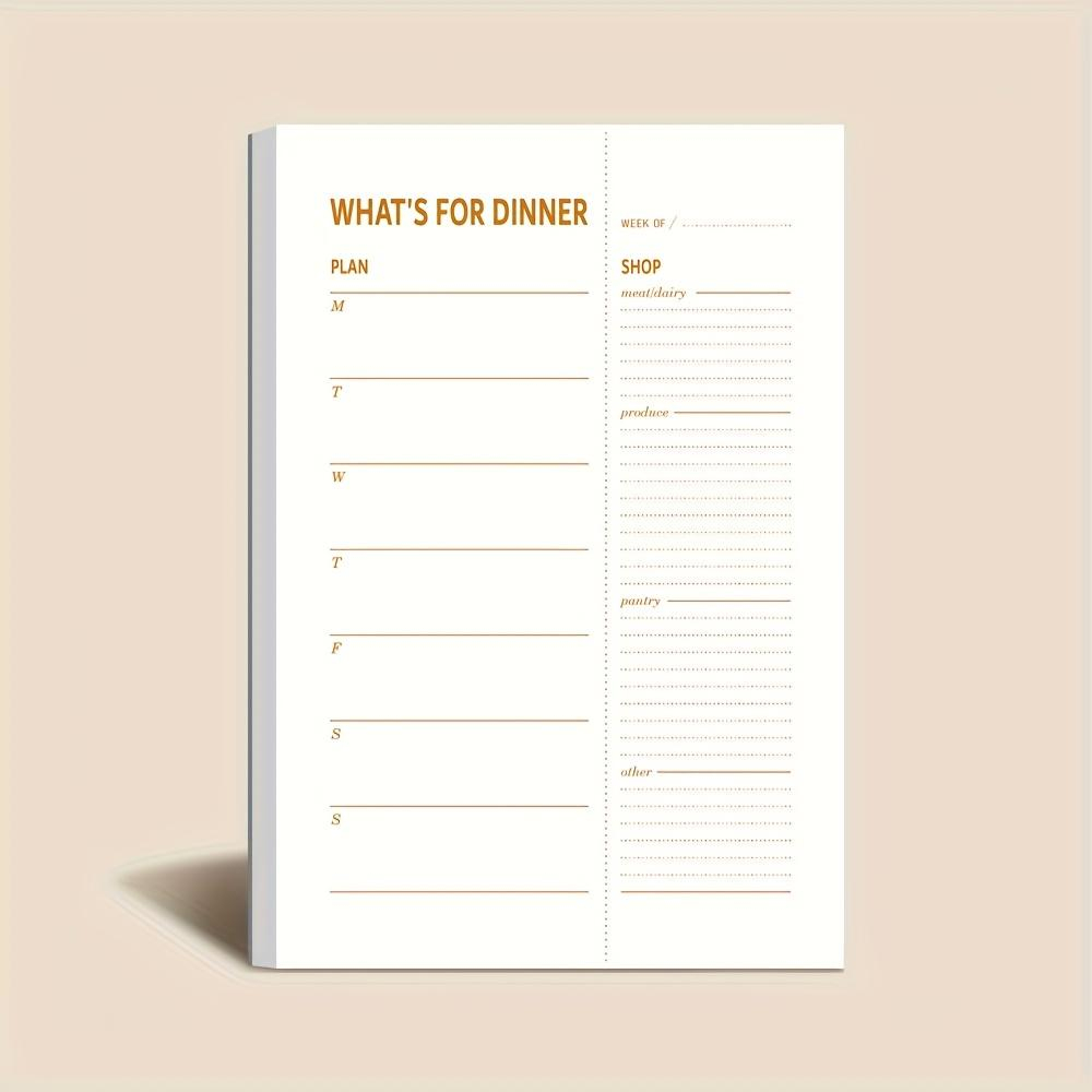 Meal Prep Book - 1pc dagelijks dieetplan notitieboekje, 50 vellen