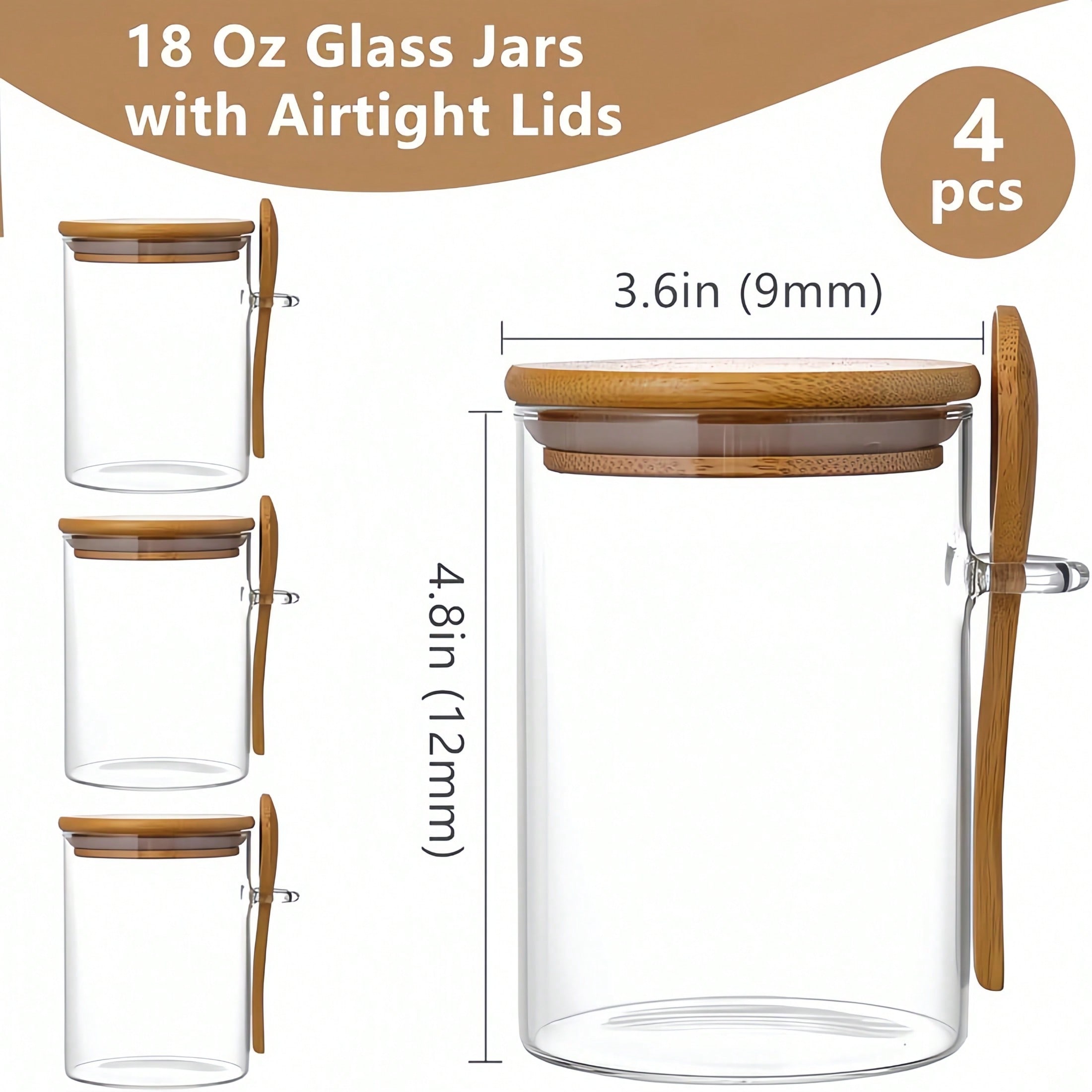 4-delige opbergset (inclusief  - Meal Prep Glass Containers recensie en prijs