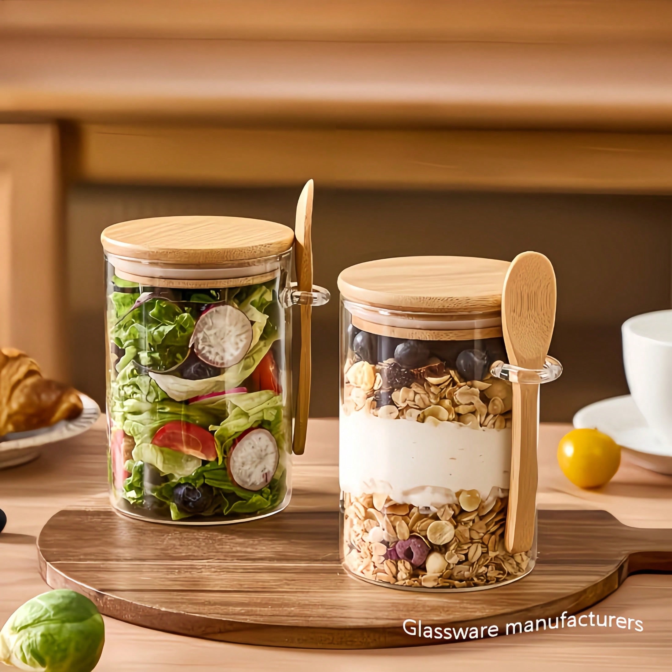 4-delige opbergset (inclusief  - Meal Prep Glass Containers recensie en prijs