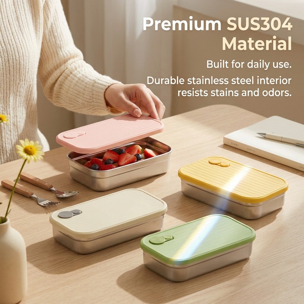 RVS Bento Box Metalen Lunchbox - Meal Prep Recipes recensie en prijs