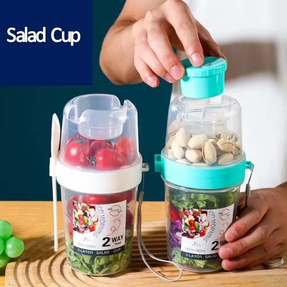 Draagbare Salade Cup Ontbijt C - Meal Prep Glass Containers recensie en prijs