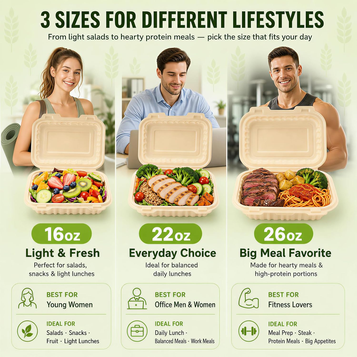 50 stuks 16oz clamshell afhaal - Meal Prep Recipes recensie en prijs