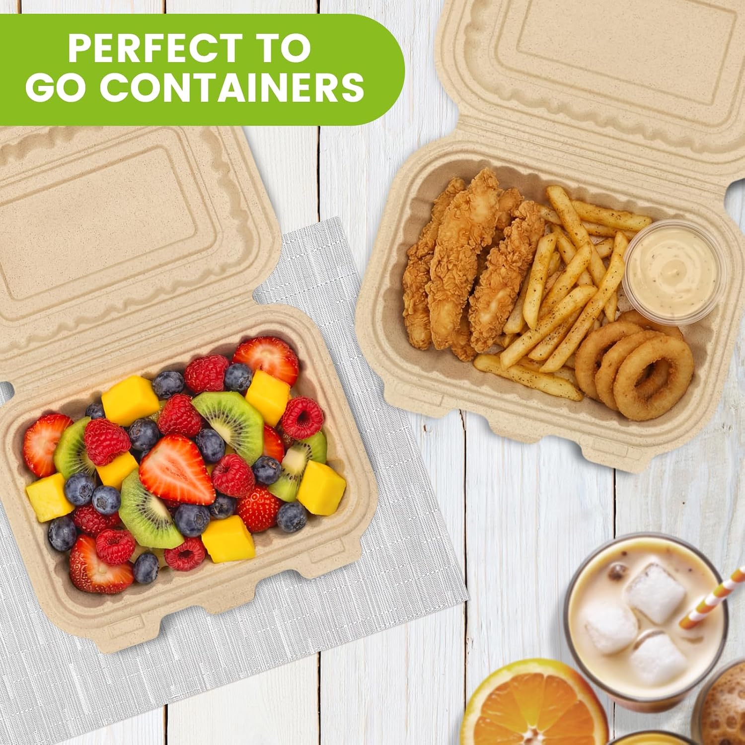 50 stuks 16oz clamshell afhaal - Meal Prep Recipes recensie en prijs
