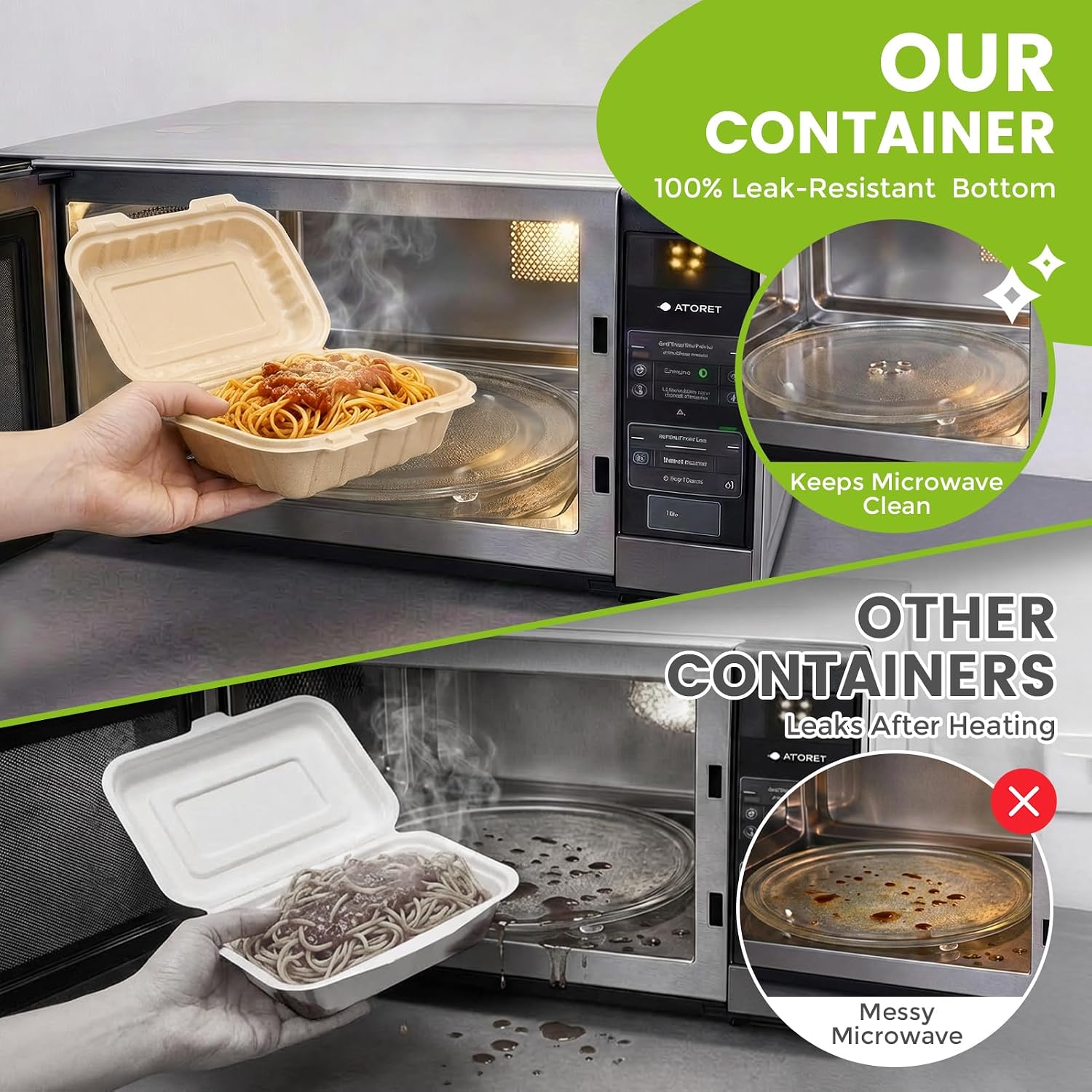 50 stuks 16oz clamshell afhaal - Meal Prep Recipes recensie en prijs