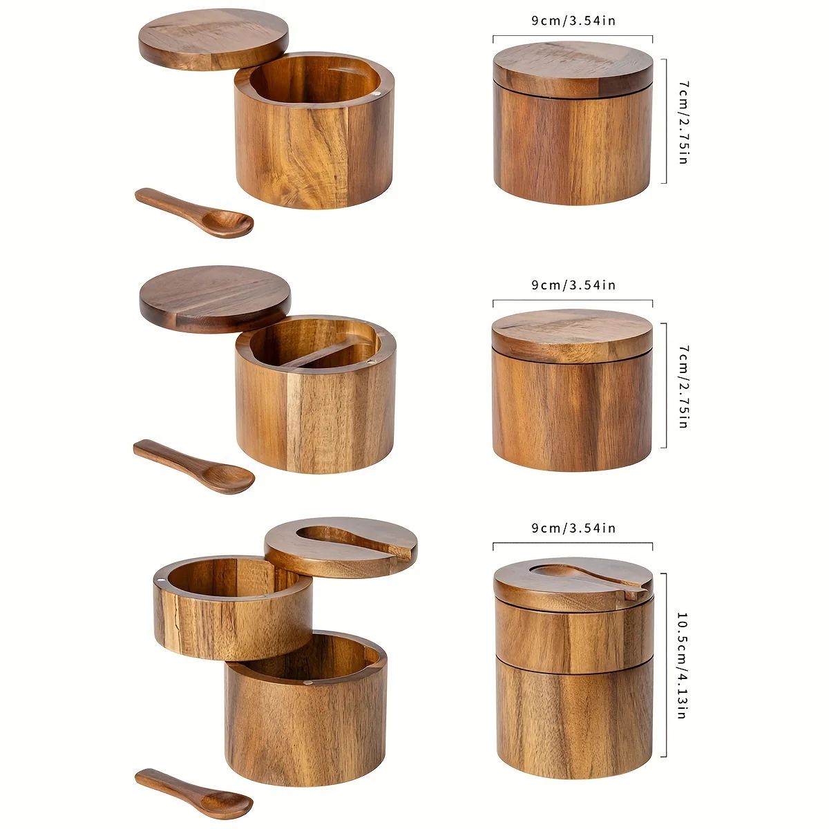 Zoutpot van acaciahout met lep - Herb Keeper Bottle recensie en prijs