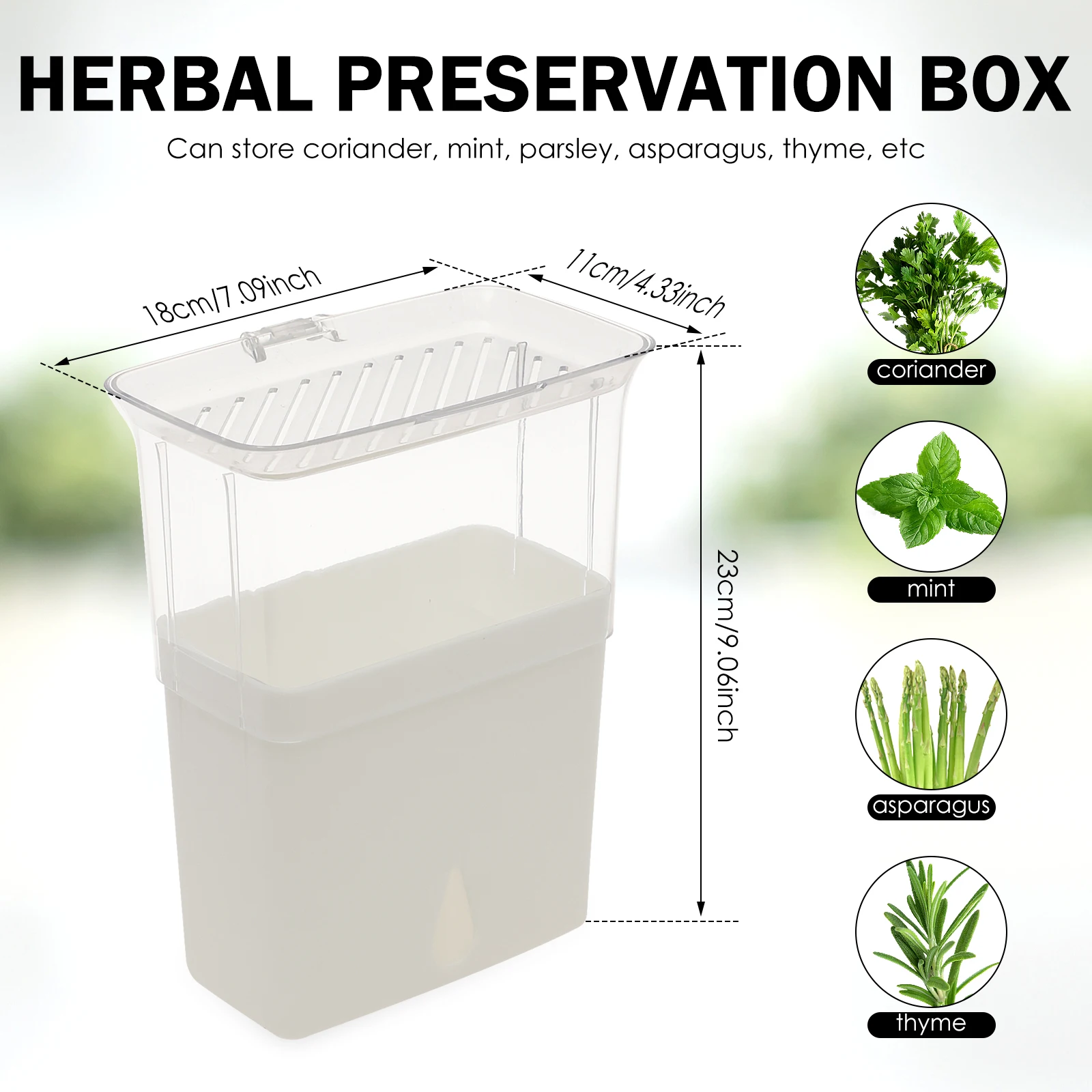 Doorzichtige kruidenbewaarbak, - Herb Keeper Bottle recensie en prijs