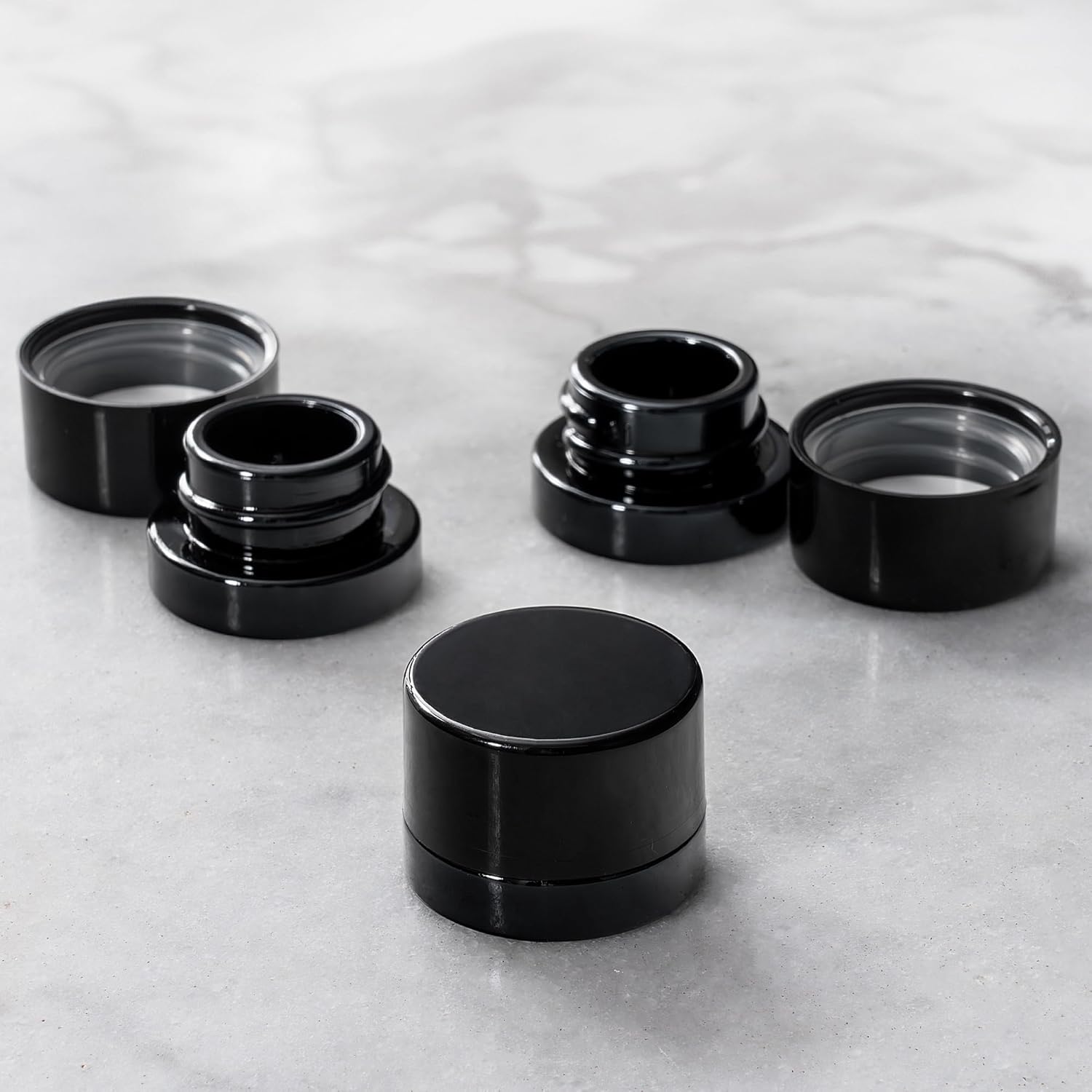 5 ml dikke zwarte glazen potte - Meal Prep Glass Containers recensie en prijs