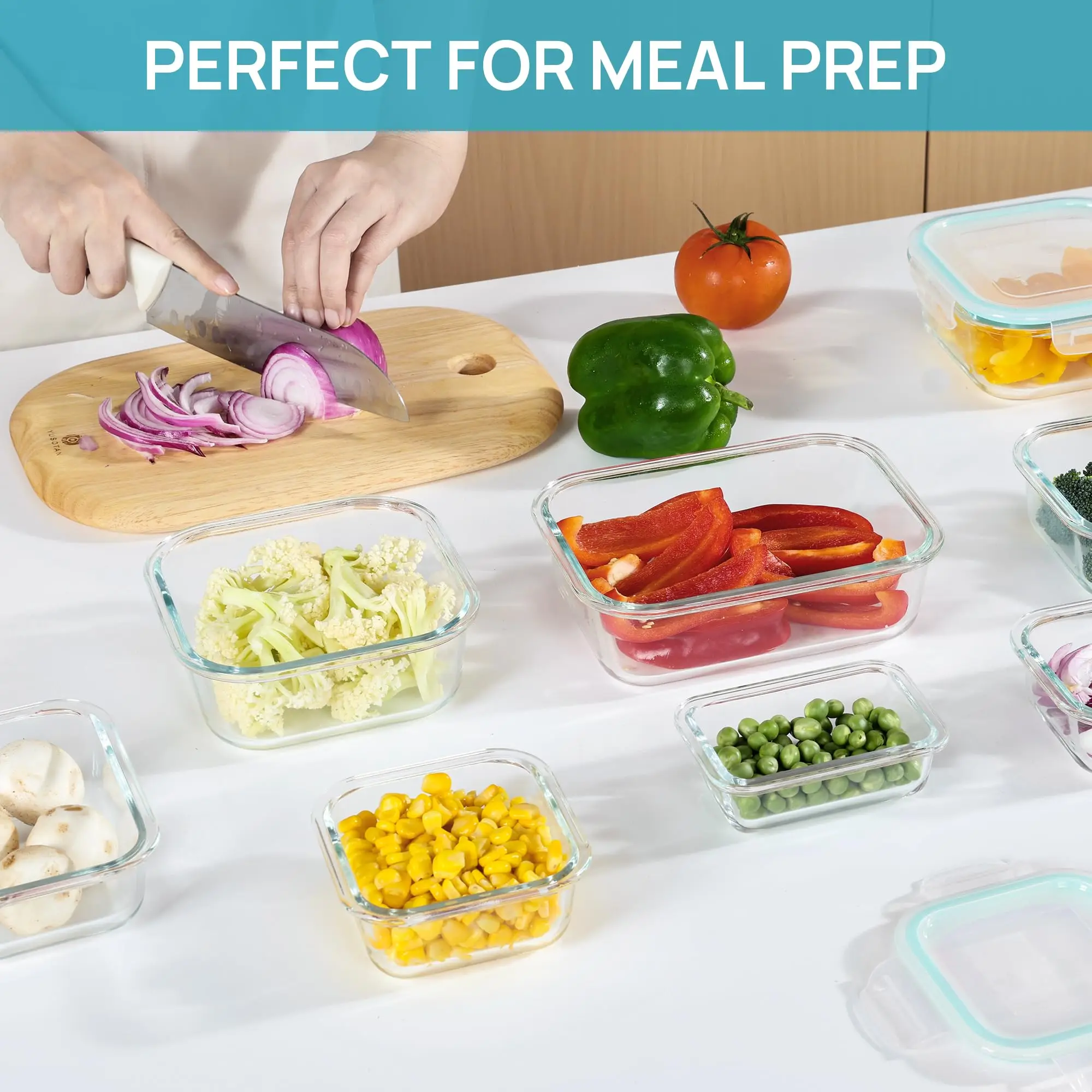Glazen lunchbox Voedselopslagc - Meal Prep Recipes recensie en prijs