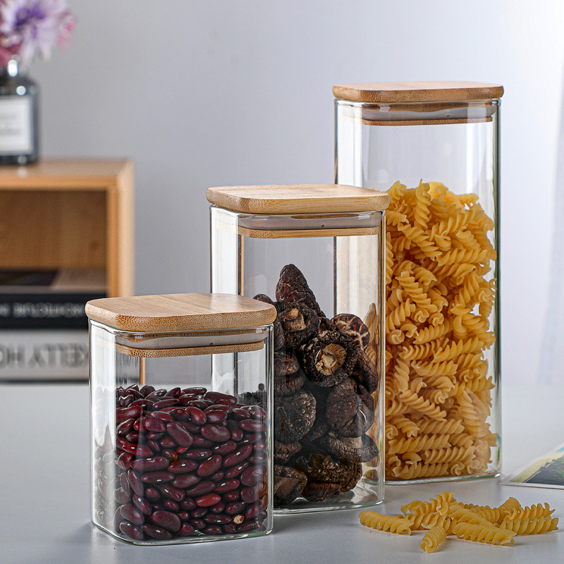 Bamboe Glazen Blikken Transpar - Meal Prep Glass Containers recensie en prijs