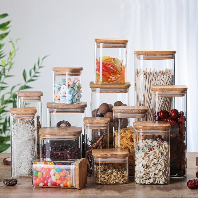 Bamboe Glazen Blikken Transpar - Meal Prep Glass Containers recensie en prijs